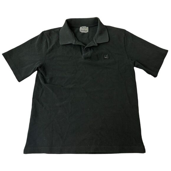 Acne Studios Falco Face PSS117 Polo Logo Tee  Size  S - Picture 1 of 6